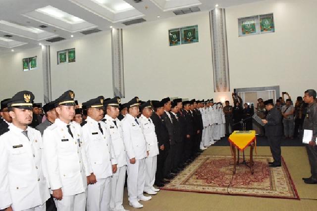 97 Pejabat Pengawas Pemkab Bengkalis Juga Ikut Dilantik